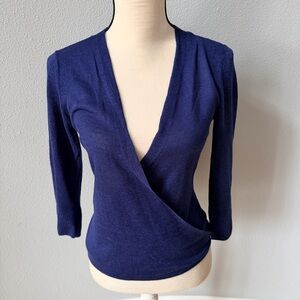 Tommy Bahama Navy Blue Addison Linen-Blend Cardigan